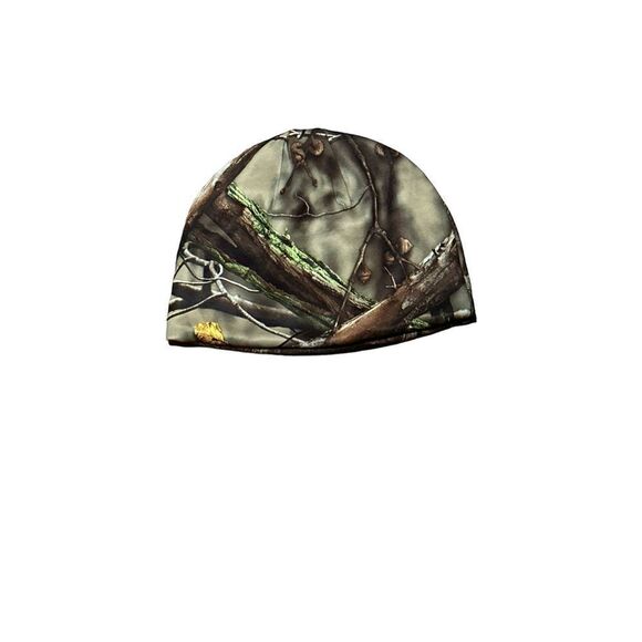 Nice Brown & Green Camouflage reverser Beanie Hat Good Condition - Picture 1 of 4